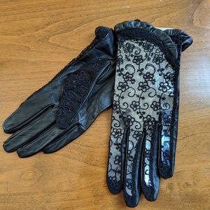 Lace & Leather Gloves